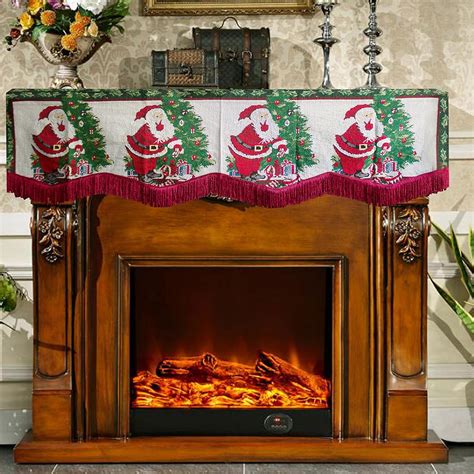 christmas fireplace scarf